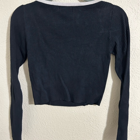 Women’s Cropped long sleeve blouse by Say What - Picture 2 of 2
